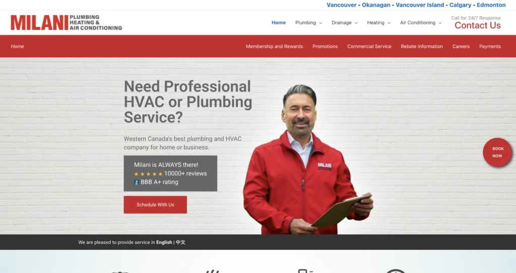 milani plumbing 11 best plumbing websites