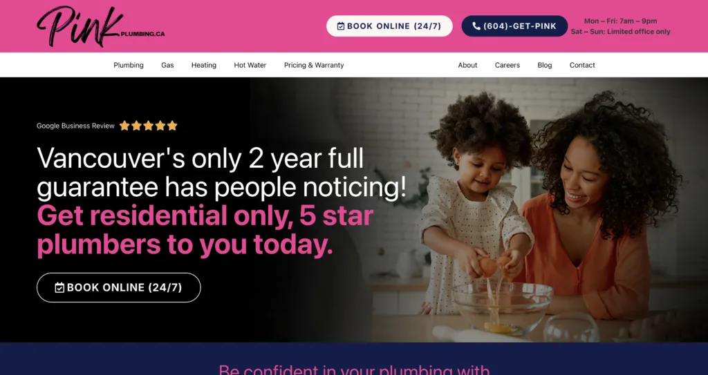 pink plumbing 11 best plumbing websites