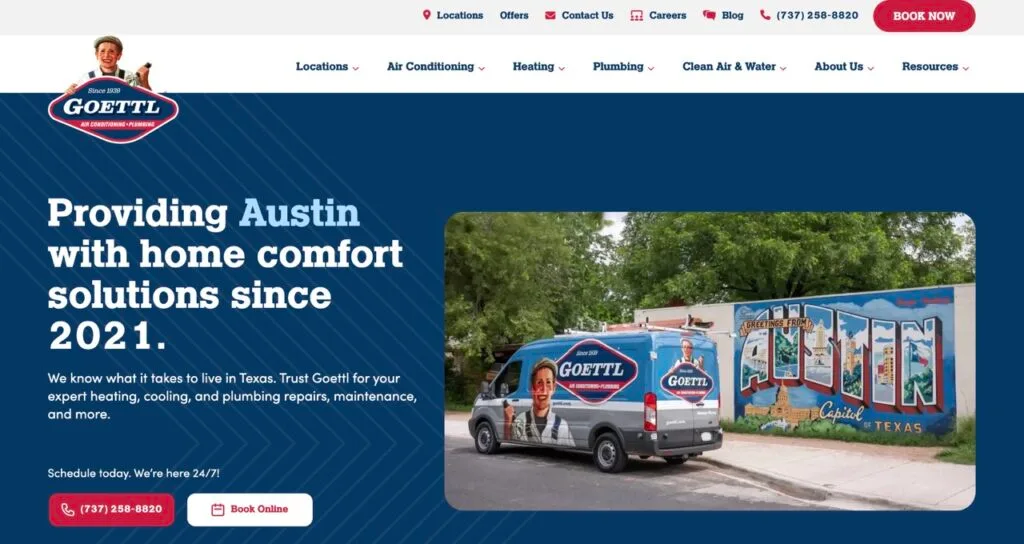 Goetti Air conditioning 11 best HVAC websites