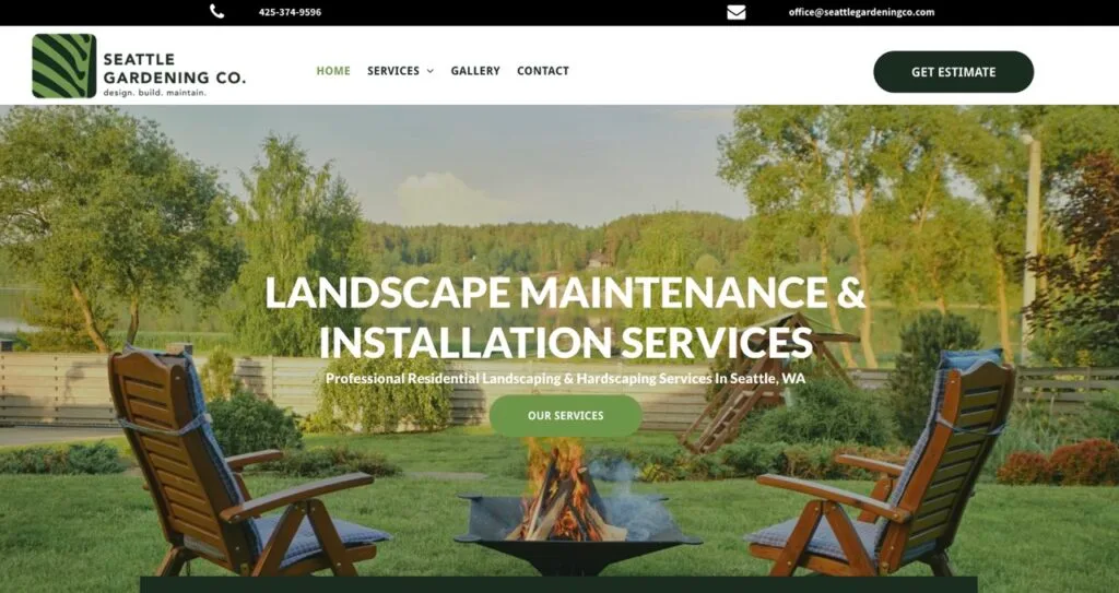 11 best landscaping websites seattle gardening company