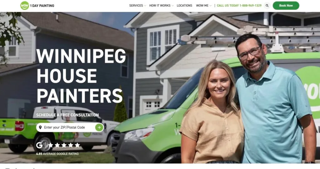 11 best house painting website design Wow 1 Day